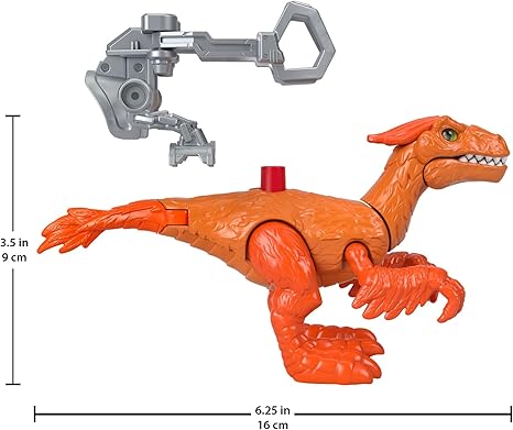 Fisher-Price Imaginext Jurassic World Dominion Pyroraptor Dinosaur Toy with Removable Harness for Preschool Kids Ages 3 and Up