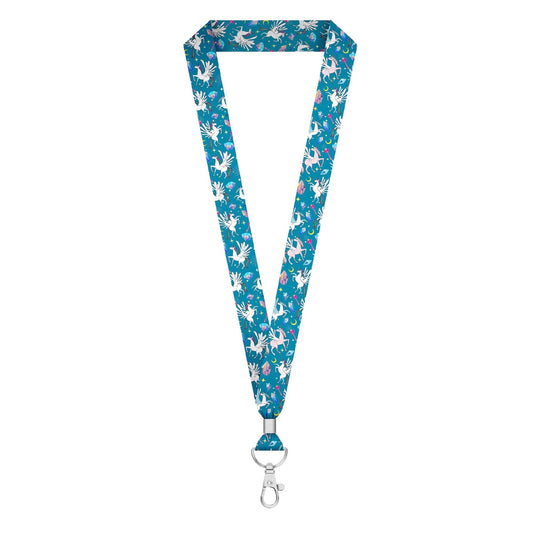 Lanyard and Keychain Unicorns Polyester Wristlet Lanyard and Keychain