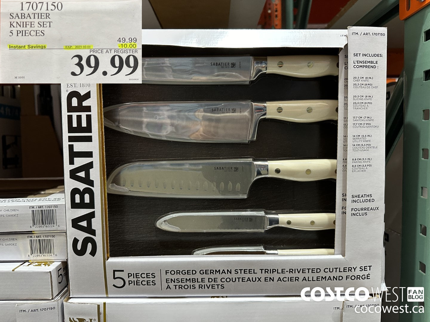 Sabatier 5 piece knife set