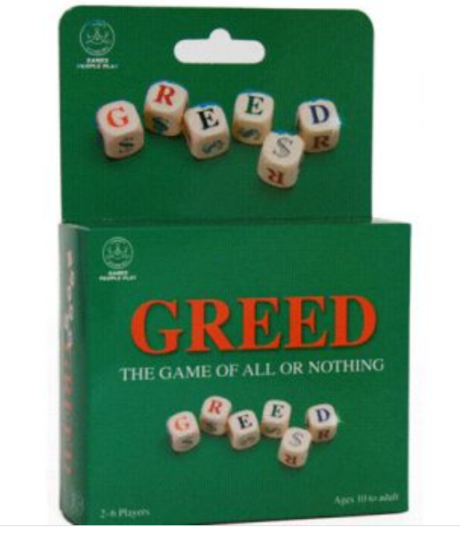Greed Dice Game Board Game