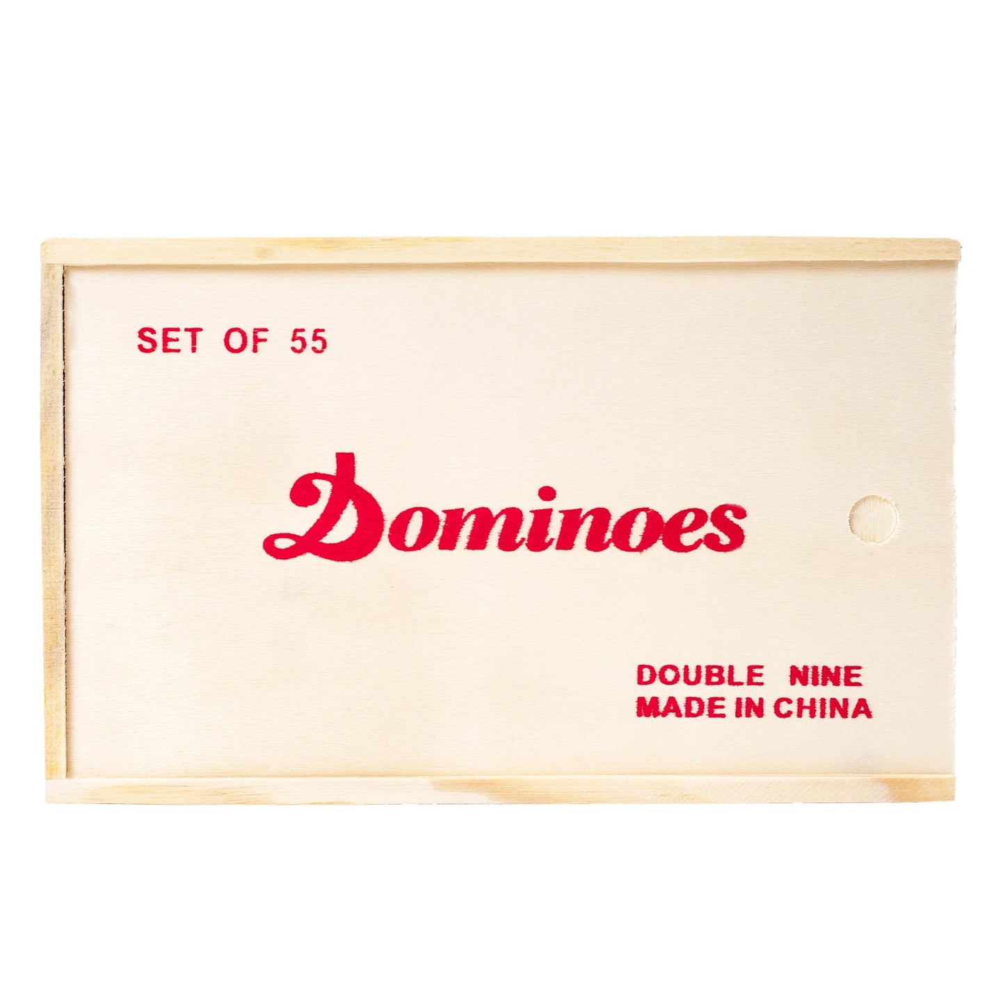 Dominoes Travel & Desktop Premium Set of 55 Double Nine with Wood Case
