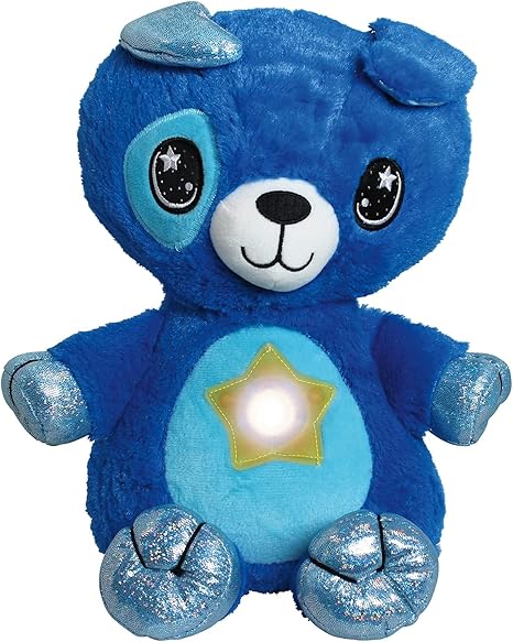 Star Belly Dream Lites, Stuffed Animal Night Light, Cuddly Blue Puppy - Projects Glowing Stars & Shapes in 6 Gentle Colors, As Seen on TV