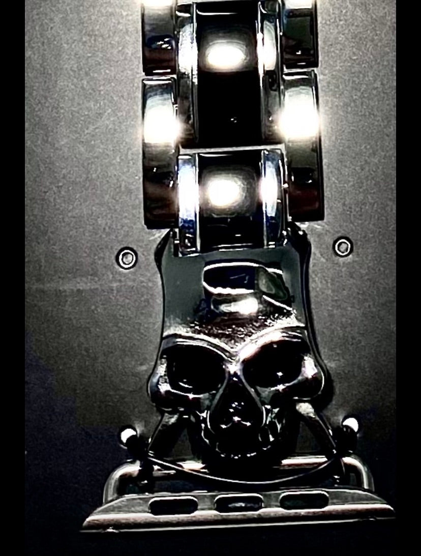 Apple iWatch Bands Metal Stainless Steel Strap  SKELETON HEADS