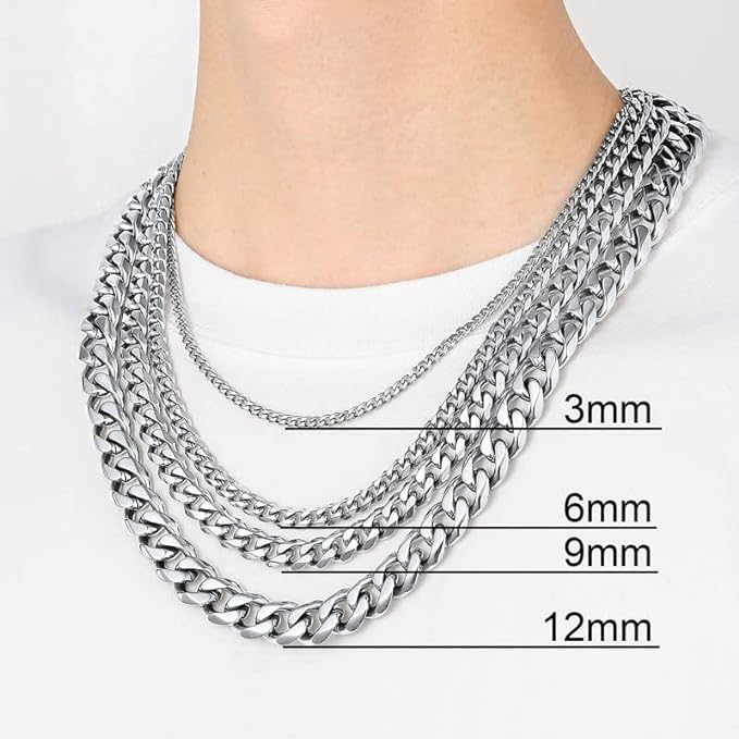 JEWELRY FASHION Curb Link 20" and 24" Chain 6mm