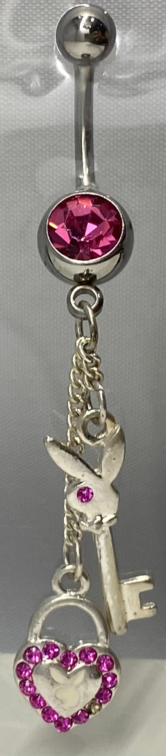 PLAYBOY JEWELRY LOCK N KEY BELLY PIERCING