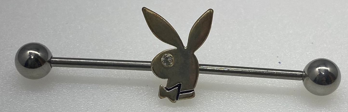 Playboy Bunny Industrial Barbell