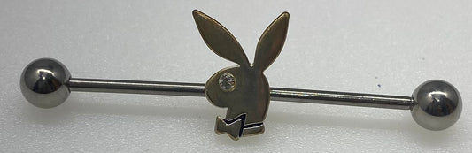 Playboy Bunny Industrial Barbell