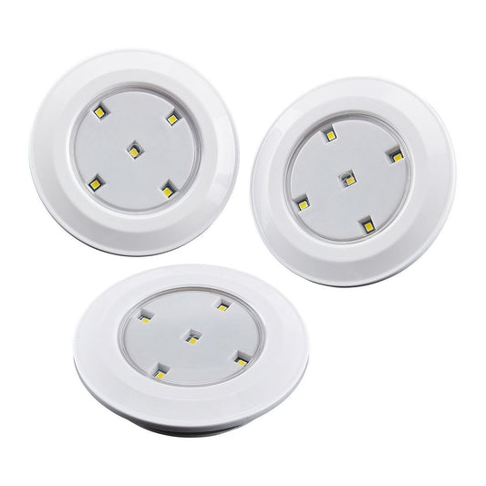 LUMINAR INDOOR Wireless LED Puck Lights – 3 Pk