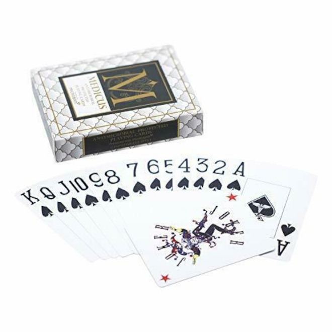 Casino Playing Cards with Poker protective Protected Medicus Desk of Card (WHITE)