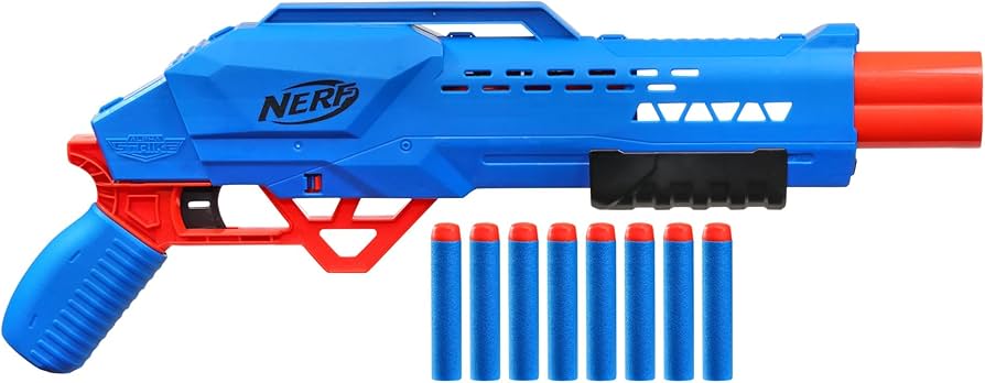 Nerf Alpha Strike Big Cat DB-2, Includes One Nerf Gun and 8 Elite Nerf Bullets