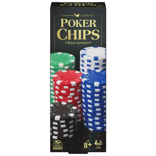 100-Piece Colored Poker Chips Set