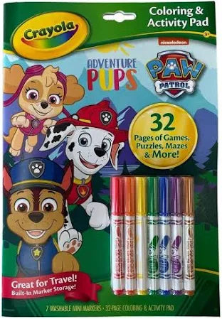 Crayola Paw Patrol Adventure Pups Coloring & Activity Pad