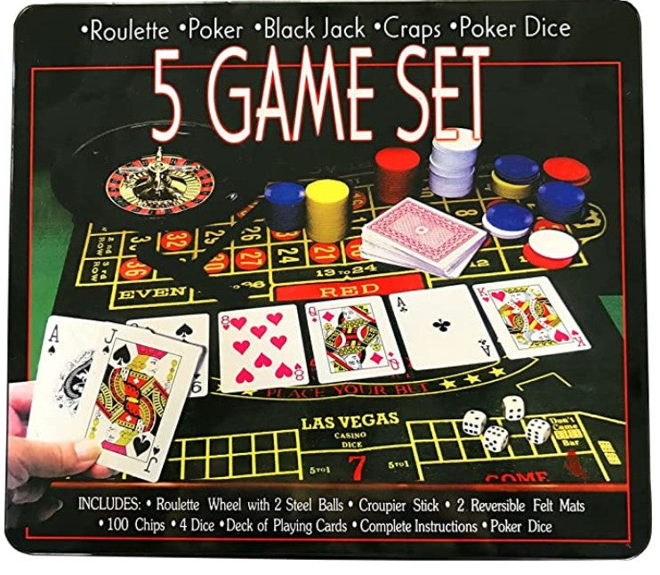 Casino Roulette Game 5-1 Set