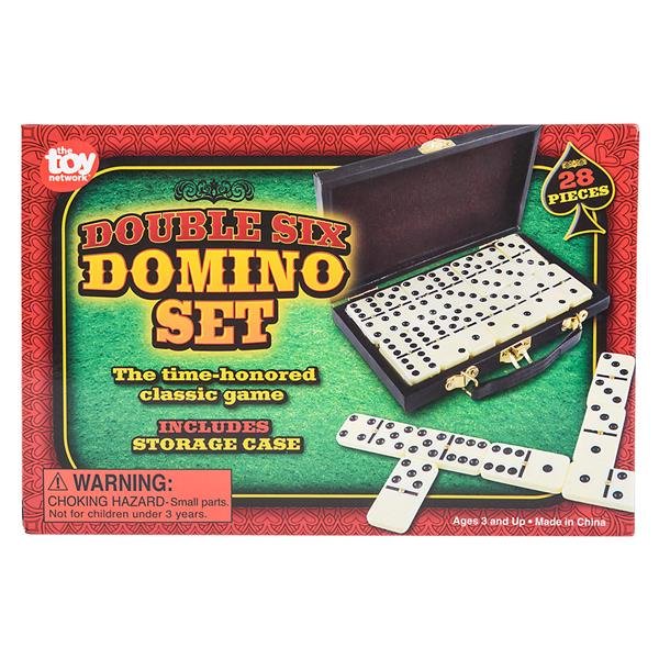 DOUBLE SIX DOMINO SET GAME 28 PC SET germfree games