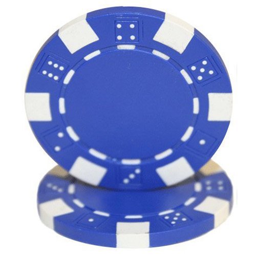 Casino Clay Poker Chips 11.5 Gram Set of 25 Blue from germfree